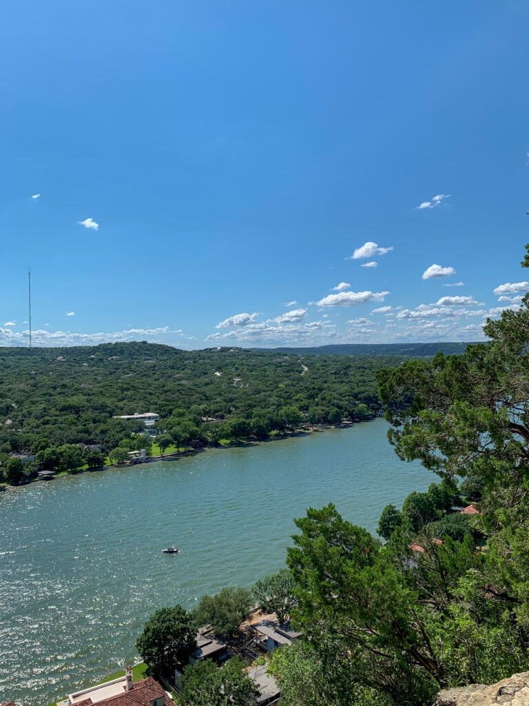 View of Lake Austin from Mount Bonnell