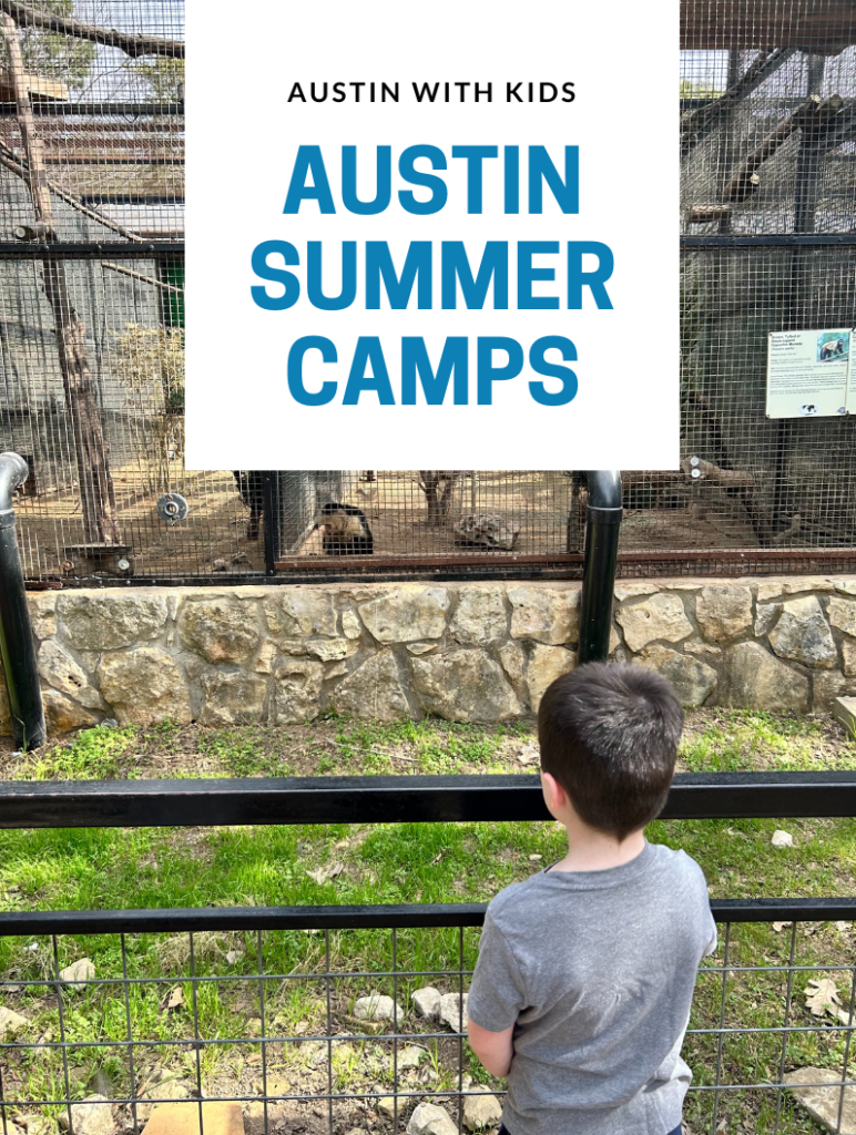 Austin Summer camps - boy at Austin Zoo