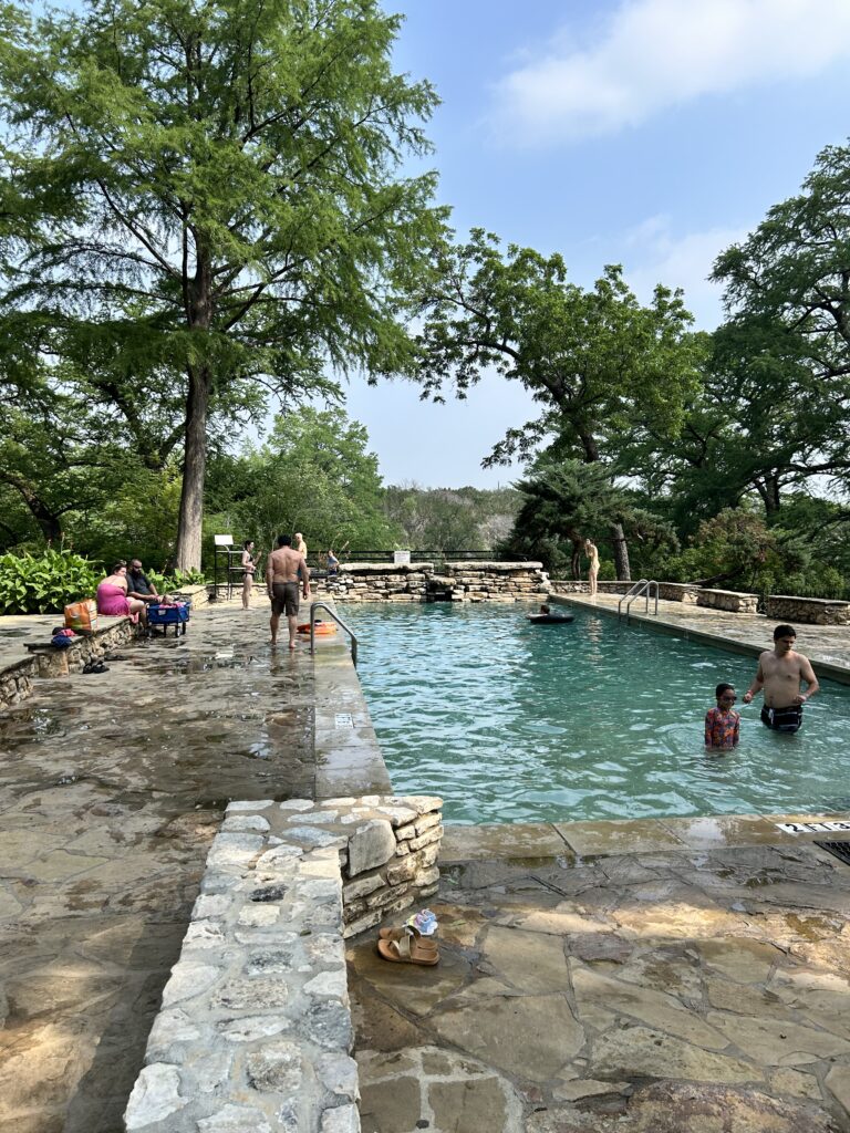 The upper pool at Krause Springs