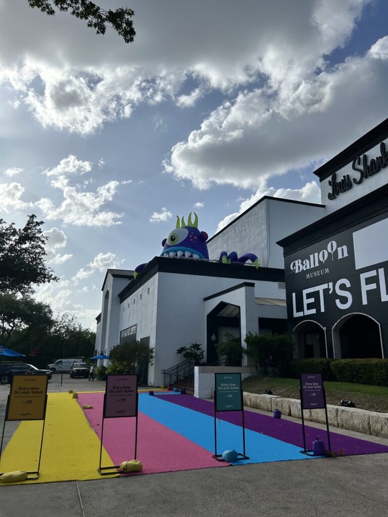 outside of Louis Shanks building where Balloon Museum is located