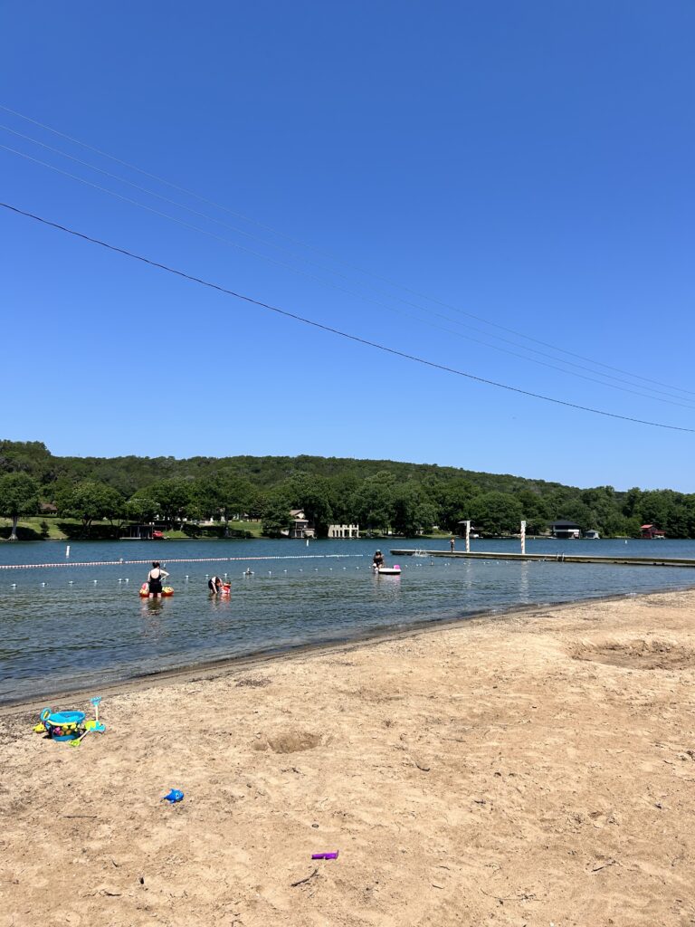 Beach at Emma Long park